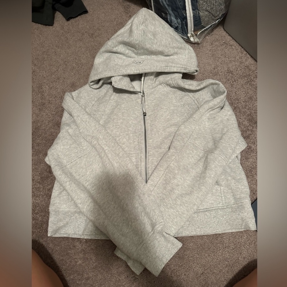 Lululemon Oversized Cropped Full Zip Scuba